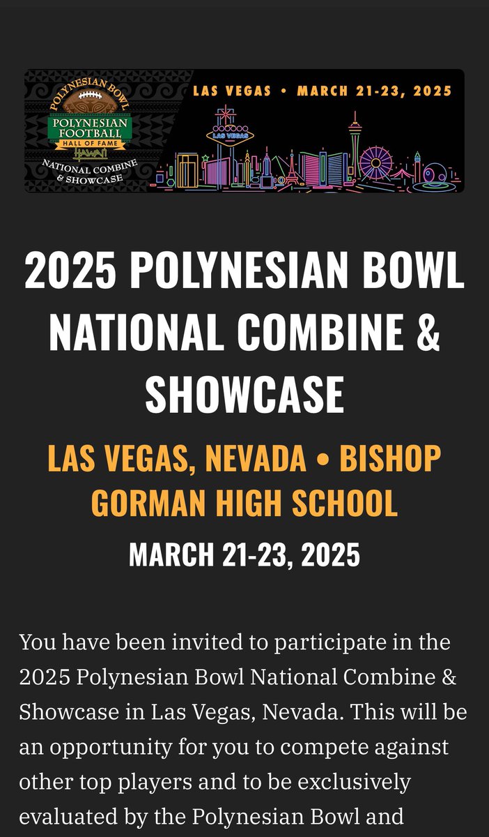 Dominick “Dom” Rivas 26’ (@dominickrivas14) on Twitter photo Honored to be invited to the <a href="/polynesiabowl/">POLYNESIAN BOWL</a> showcase exited to compete! <a href="/HalHughey16/">Hal Hughey</a> <a href="/JordanJ_/">Jordan Johnson</a> <a href="/bgtigerstrength/">Tiger Strength</a> <a href="/PrepRedzoneWA/">Prep Redzone Washington</a> <a href="/eforcefootball/">EForce Football</a> <a href="/bgtigerstrength/">Tiger Strength</a> Honored to be invited to the <a href="/polynesiabowl/">POLYNESIAN BOWL</a> showcase exited to compete! <a href="/HalHughey16/">Hal Hughey</a> <a href="/JordanJ_/">Jordan Johnson</a> <a href="/bgtigerstrength/">Tiger Strength</a> <a href="/PrepRedzoneWA/">Prep Redzone Washington</a> <a href="/eforcefootball/">EForce Football</a> <a href="/bgtigerstrength/">Tiger Strength</a>