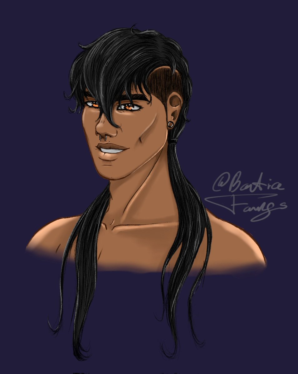L3onissfangs's tweet photo. This is... My self!!! Bastian!! or "Basty" 
It's basically my arcane version of myself hahahaha 

#characterdesign
#digitalpainting #digitalart #selfart #selfship #darkfantasyart #arcane https://t.co/i9XPEqa0xY