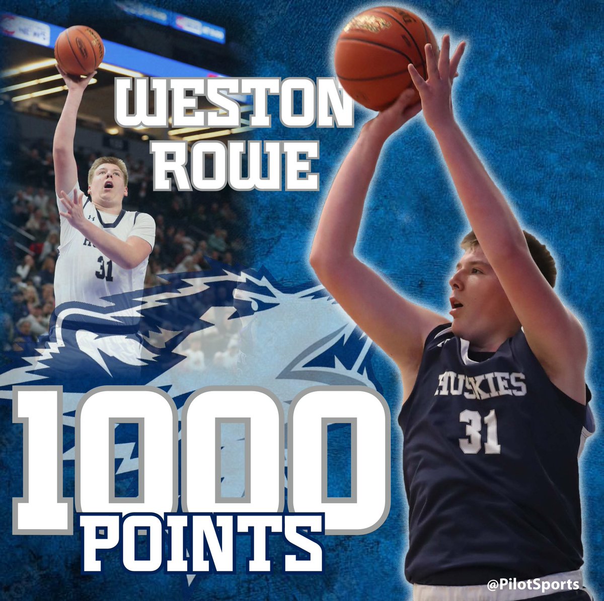 JCC junior Weston Rowe just scored the 1,000th point of his career, becoming the eighth JCC boy to reach the milestone.