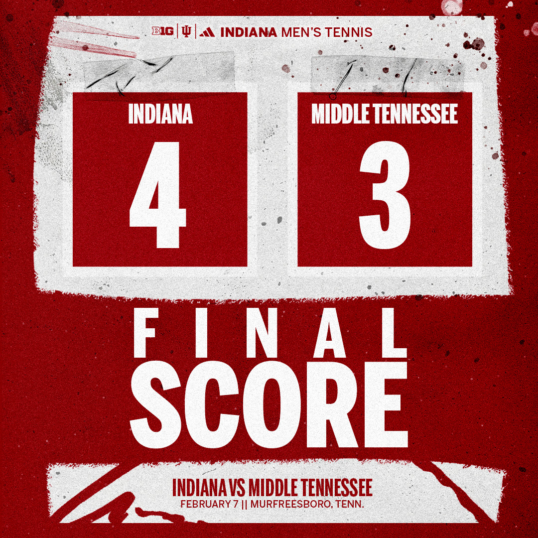 IndianaMTennis's tweet photo. Six straight wins! ⚪️🔴 https://t.co/UOwYSslEDA