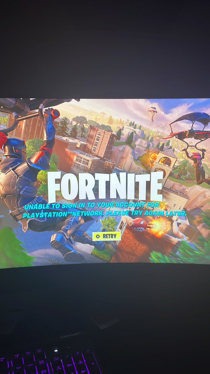 Jay_Games01's tweet photo. PlayStation network is down?! @PlayStation @FortniteStatus @AskPlayStation https://t.co/JZRZbqkSmZ