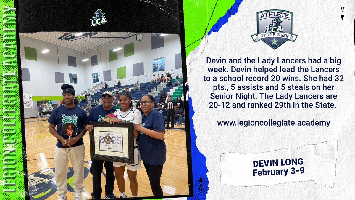 LCA ATHLETICS (@adatlca) on Twitter photo Congratulations to Devin and Shawn on being Selected <a href="/legion_academy/">Legion Collegiate Academy</a> Athletes of the Week. Both are seniors and both picked up wins on their Senior Night. Congratulations to Devin and Shawn on being Selected <a href="/legion_academy/">Legion Collegiate Academy</a> Athletes of the Week. Both are seniors and both picked up wins on their Senior Night.