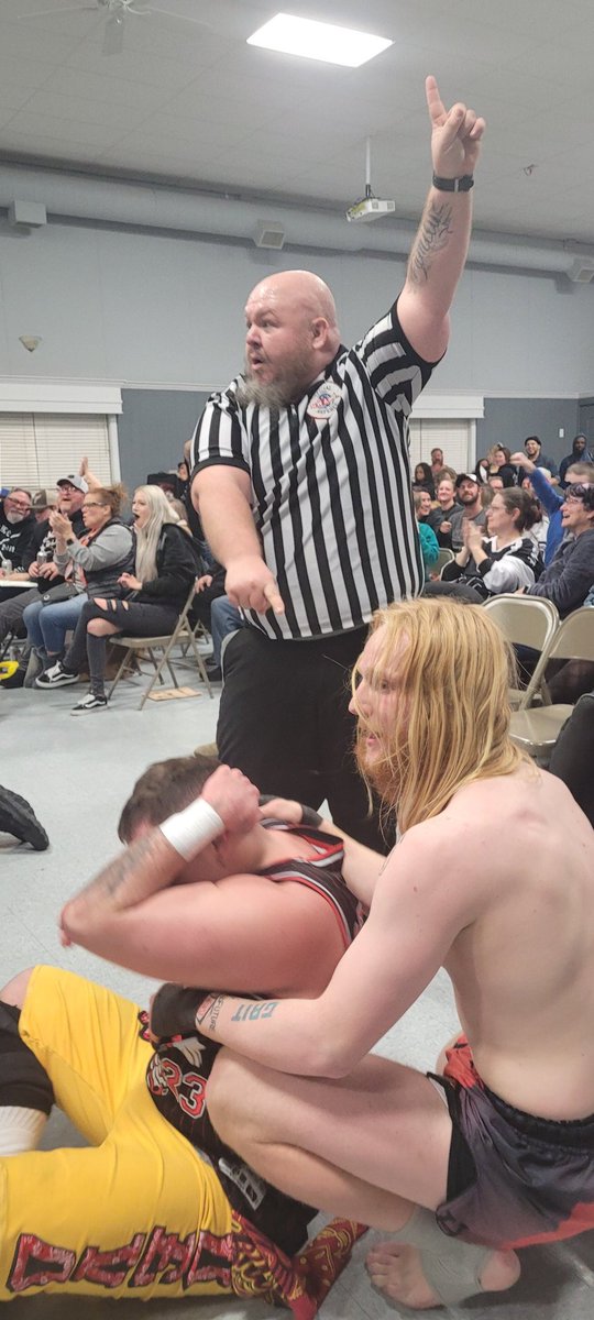 CatchThePinfall's tweet image. In what has to be a major upset with major ramifications, @JackReaperPro, @LonzoTheChicano, and the @SCWPro debuting David Ratel seize victory over @ericeznite  , @AugustusDraven, and @The_Shug and the Shug faces tough love after the match
#prowrestling