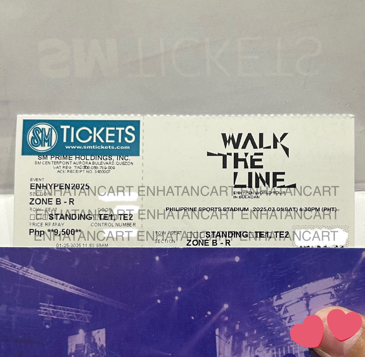 enhatancart's tweet photo. wts lfb ph enhypen walk the line wtl in bulacan

(1) ZONE B - R from gensale

- srp + online fee (9.6k) if payment upon meetup (PRIO)
- 11k if installment (3 months max) with dp upon meetup
- tix claimed already

meetup around manila
dm for more details.

#WALKTHELINE_IN_BULACAN https://t.co/42aw1QP0lz