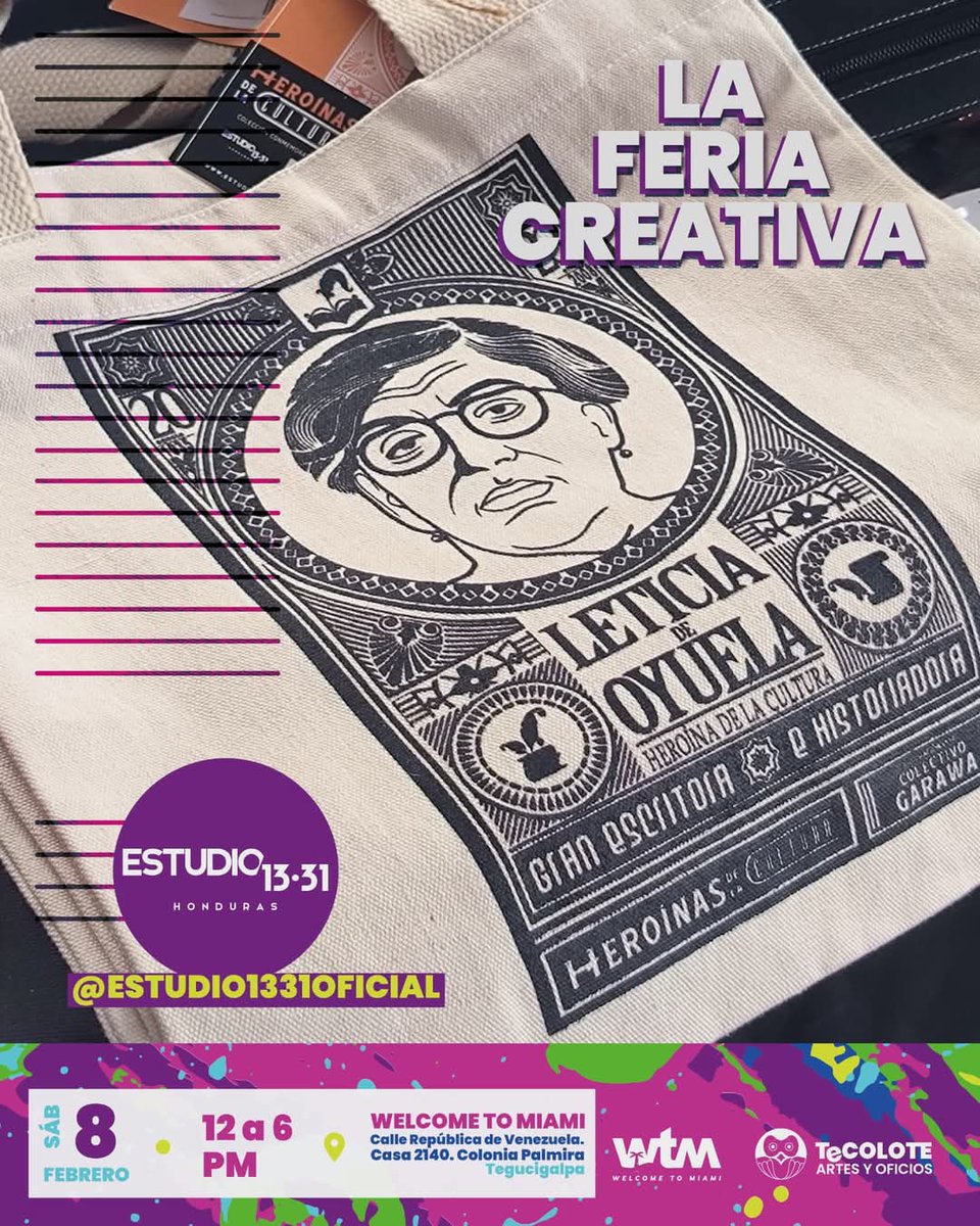 Estudio1331's tweet photo. ESTUDIO 1331 estará presente en la Feria Creativa te damos la bienvenida a la LOVE EDITION 
#TecoloteArtesyOficios #Estudio1331 @Bolsos1331 
¡Nos vemos pronto! https://t.co/qXqAFQAHYS