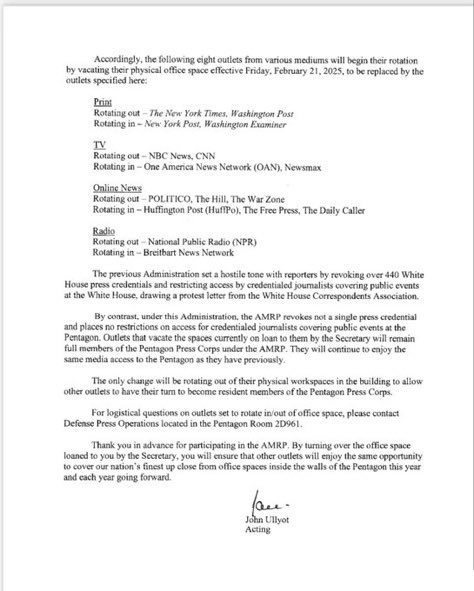 🚨BREAKING: The Pentagon has replaced CNN and NBC with Newsmax in their workspace.