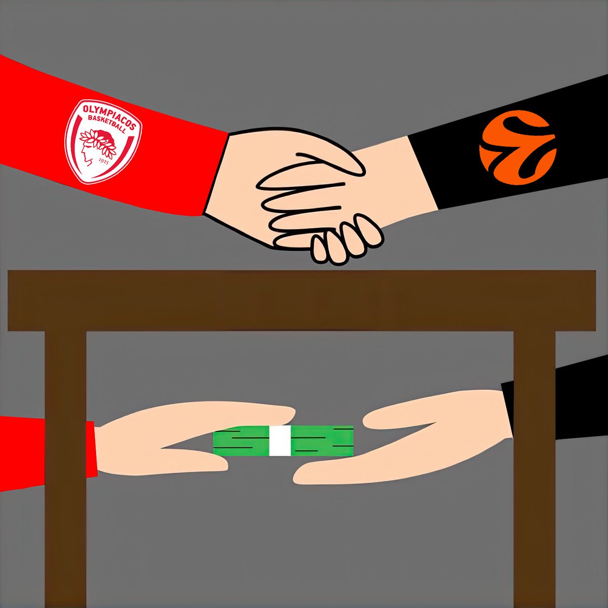 OutBasket's tweet photo. New times, old customs... @EuroLeague mafia https://t.co/WUVeTBEQy2