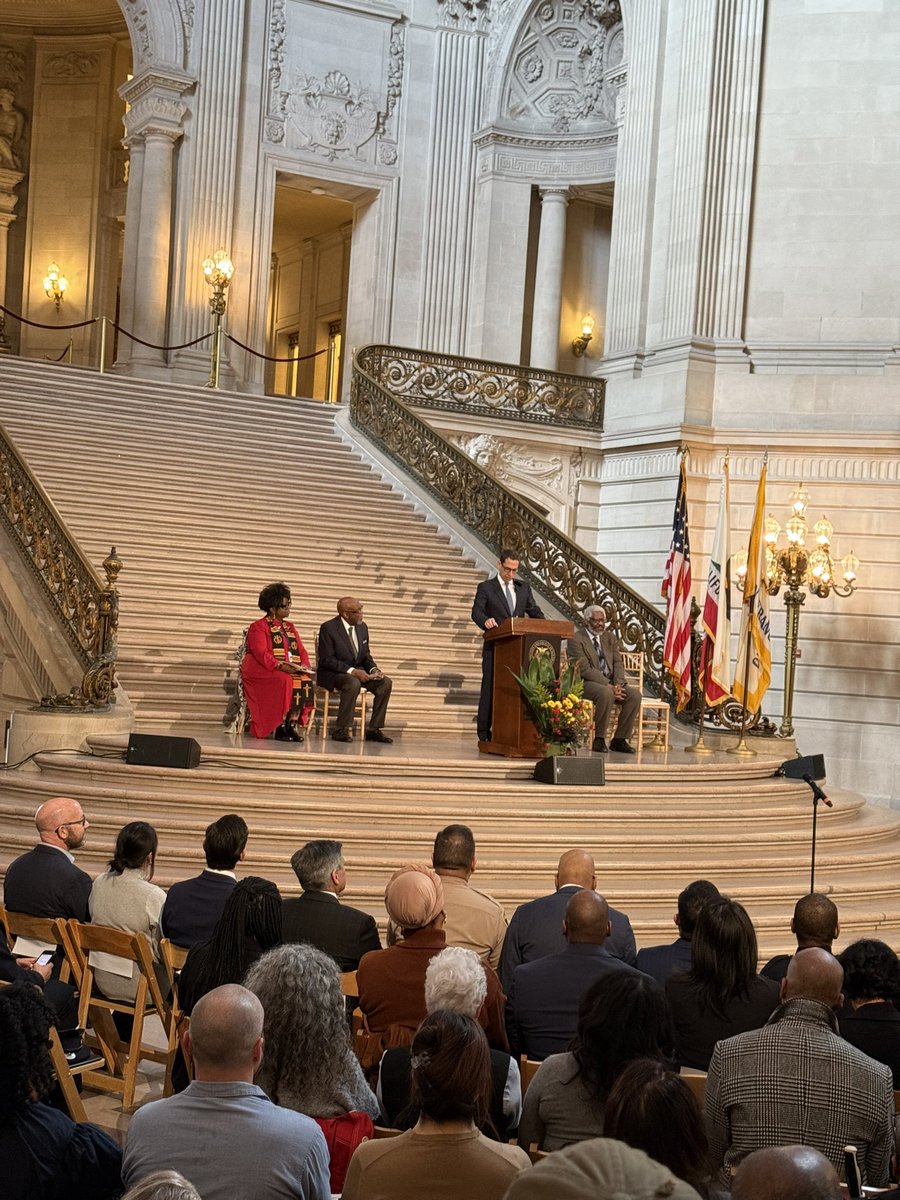 Thank you Mayor Lurie for your inspiring words today and commitment to prioritize the Black community in #SanFrancisco! <a href="/DanielLurie/">Daniel Lurie 丹尼爾·羅偉</a>