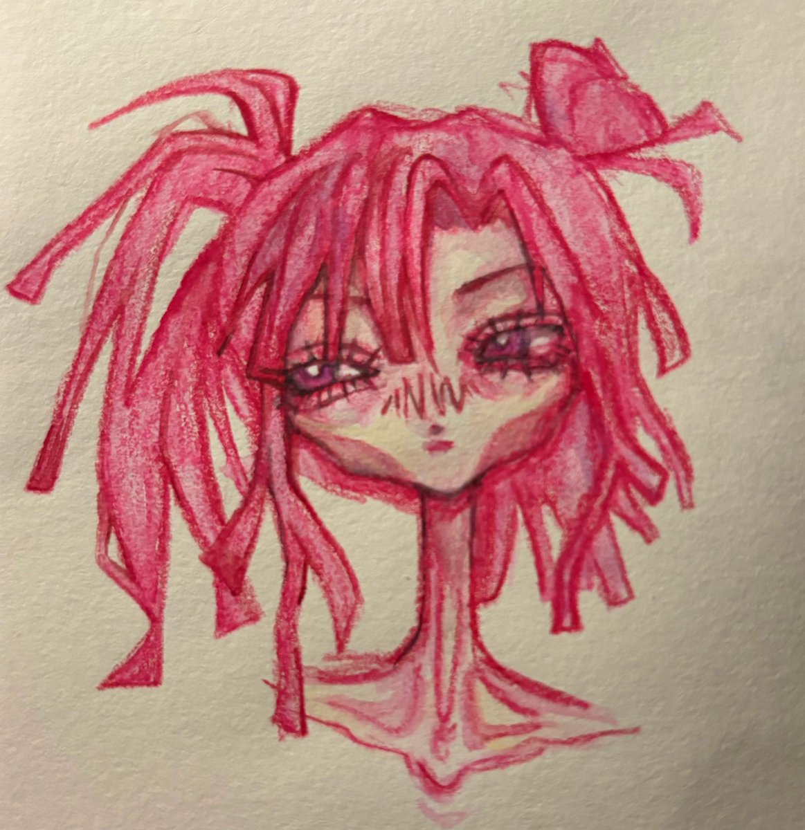 seQ_forlorn's tweet photo. quick luci watercolour pencil test๐๐๐ will fix it later #ocv2 #lucilleocv2 https://t.co/UOvJ9rpctr