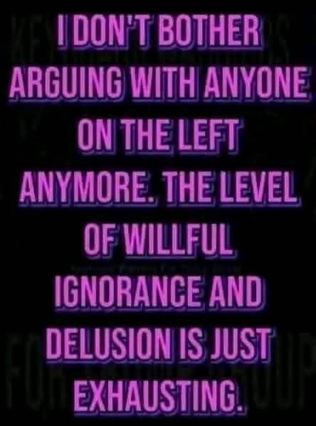 True. 

Besides, my side is winning, and their leftist ideology is thrown in the trash. They can either jump on the Trump Train or gtfo of the way. 

We do not care anymore.