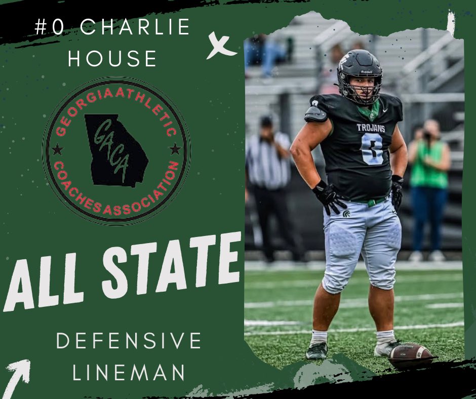 The ROCK of our defense. The Double Team Demander <a href="/CharlieHouse54/">Charlie House</a> is a <a href="/GACACoaches/">Georgia Athletic Coaches Association</a> AAA All State selection! Congratulations!