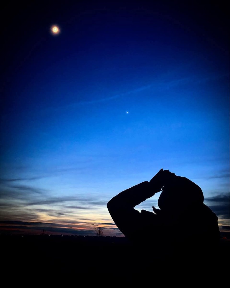 Was a beautiful, clear sunset,  stars and planets, in perfect alignment, enjoyed a family walk, with our Dog, and a little star gazing, with my Monoculur