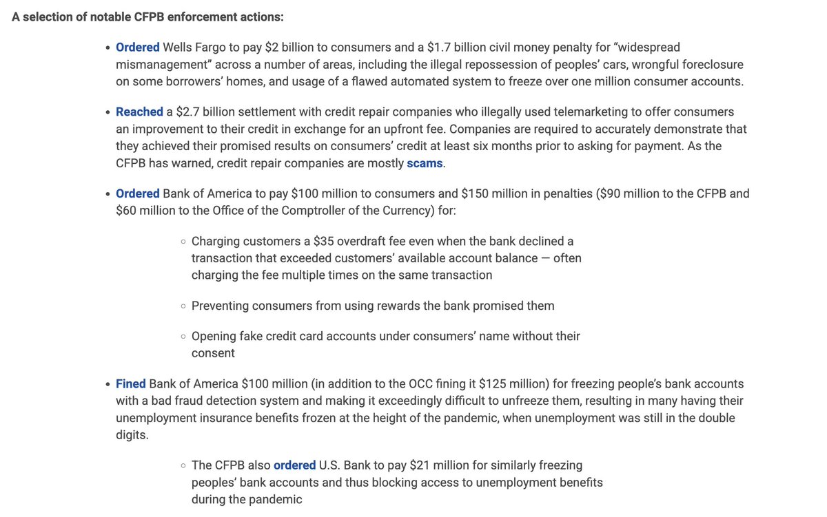 jonlovett's tweet image. A unelected billionaire bragging about trying to kill CFPB - a government agency created by Congress (and that only Congress can eliminate) 
- that exists to protect consumers against fraud and abuse by big financial institutions
- And that has been VERY SUCCESSFUL at doing…