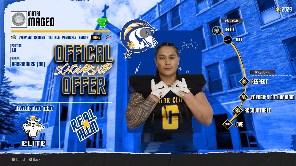 MataiMageo's tweet photo. After an awesome visit and conversation with @CoachLaDage  and @coach_crabbBCU I’m excited to receive an offer from @BriarCliffFB ! https://t.co/y8Zayd5pMX