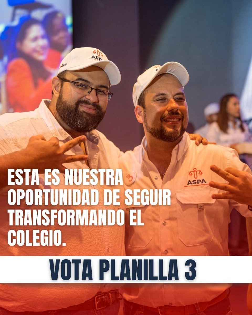ASPA_Guate's tweet photo. 💼Únete a la Planilla 3 y forma parte de un equipo que trabaja con ética, compromiso y una visión clara para el futuro del gremio. 🌟
🤝 En ASPA, creemos que la unión es la clave para construir un colegio más justo, transparente y fuerte.

📲 Súmate a este proyecto y juntos hagamos la diferencia.
#ASPA #Planilla3 #SomosASPA #YoSoyASPA