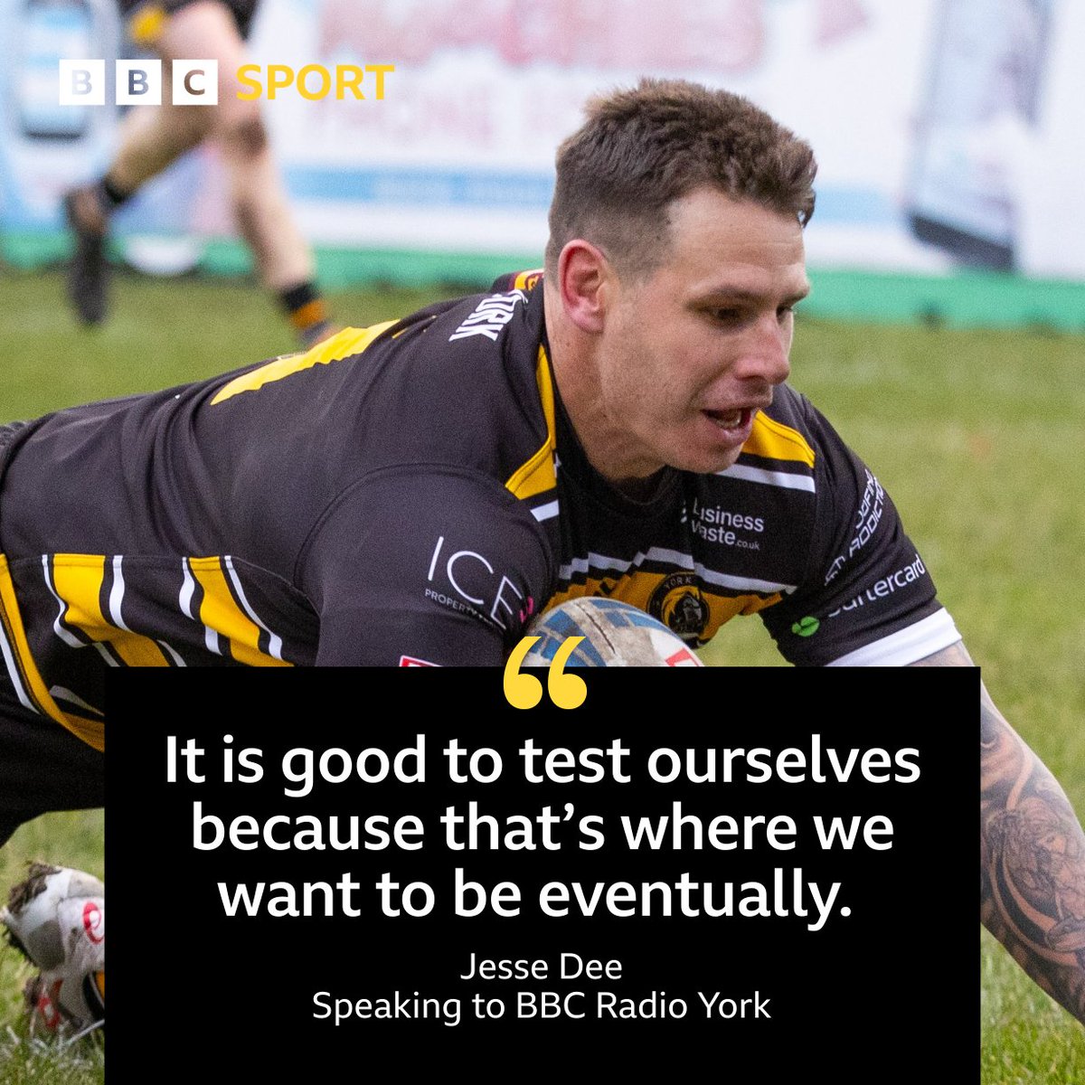 BBCYorkSport's tweet photo. 🗣 "I don't think many Championship teams are going to throw that kind of shape at you."  

🏉 @YorkRLFC forward Jesse Dee speaks to @BBCYork after their Challenge Cup third round defeat at home to Hull KR.  

Listen: 👉 https://t.co/U2jN2AtEg0

#BBCRL | 📸 @CraigHawkhead https://t.co/DecDwMrNz9