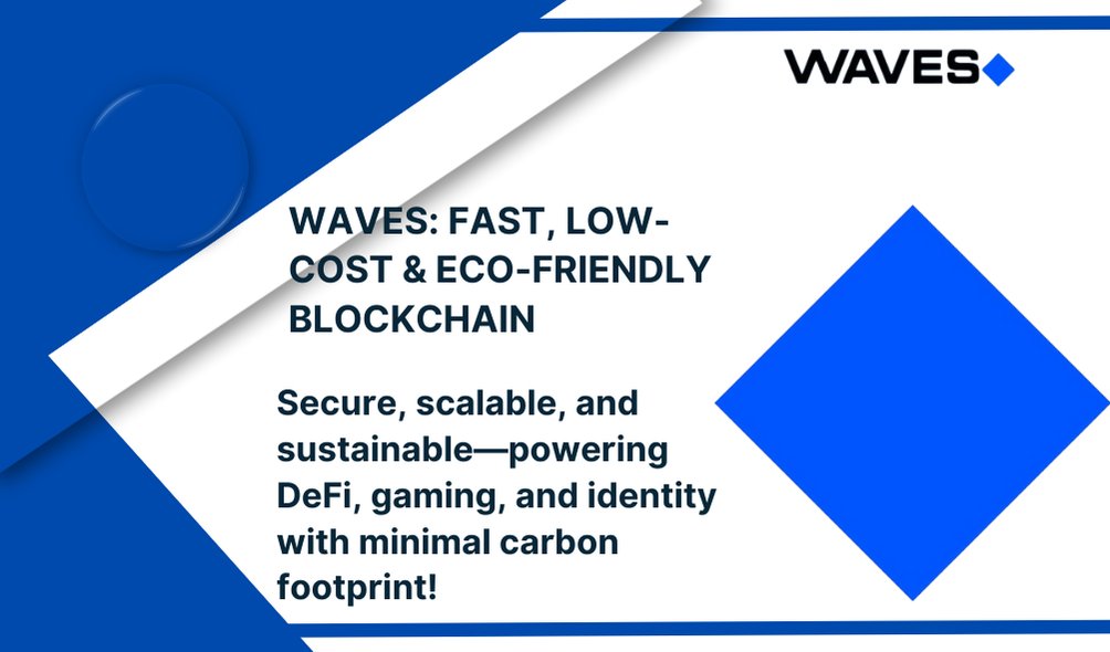 EcheRachael30's tweet photo. Fast, Low-Cost & Eco-Friendly: Why Waves Stands Out in Web3!
A thread on why @WavesProtocol is a game-changer in blockchain!
A๐งต๐
#WavesNetwork
#Web3 https://t.co/5oLVqlX7Dl