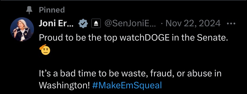 EnKay06557013's tweet photo. @SenJoniErnst Do you need an emergency house painting?

It’s free, just charge 130k to the tax payers.

Did you get confused with ra*ing an individual vs ra*ing our country? https://t.co/BChLtQzG6q