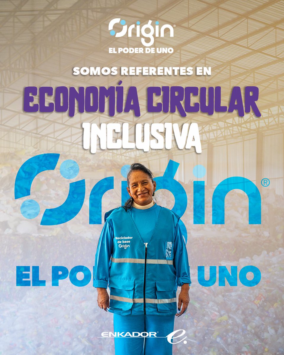 origin_recycle's tweet photo. 🌍 Somos referentes en #economíacircularinclusiva ♻️

En #Origin®, transformamos residuos en oportunidades, impulsando un modelo de #tripleimpacto 🌱

👉 Súmate al cambio y descubre cómo juntos salvamos el planeta 🌍💪🏼

#Sostenibilidad #reciclajeecuador #recicladoresdebase https://t.co/XPNyxtSWZS