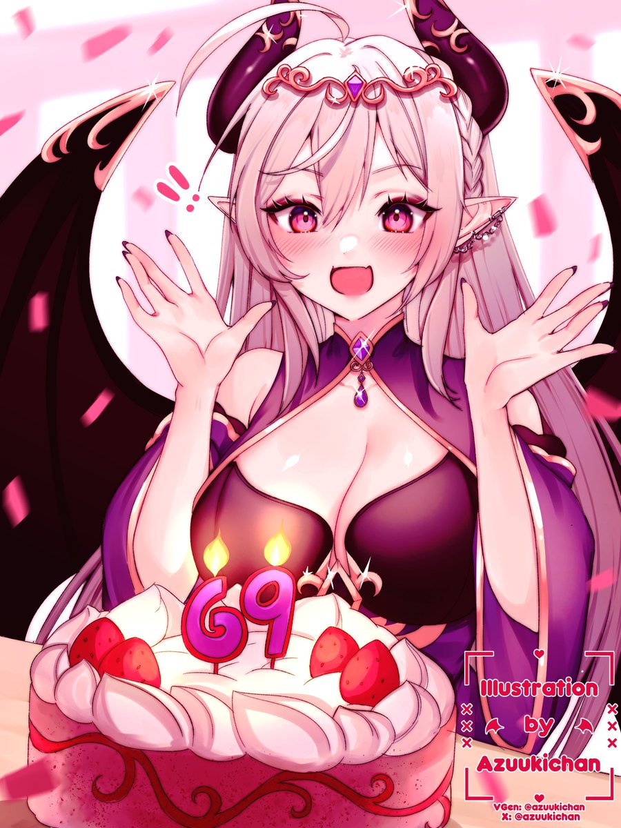 wthmaesira's tweet photo. thank you so much @StronkTusk for the birthday present 🥰 canonically my 69th birthday, can’t believe we’ve been homies since I started streaming at a young 67 years old xoxo

🎨: @azuukichan / #artsira https://t.co/YNnujIyxhQ