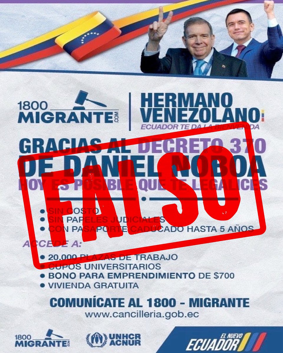 🚨🚨🚨 ¡No te dejes engañar!

Infórmate a través de fuentes oficiales y evita difundir información falsa.