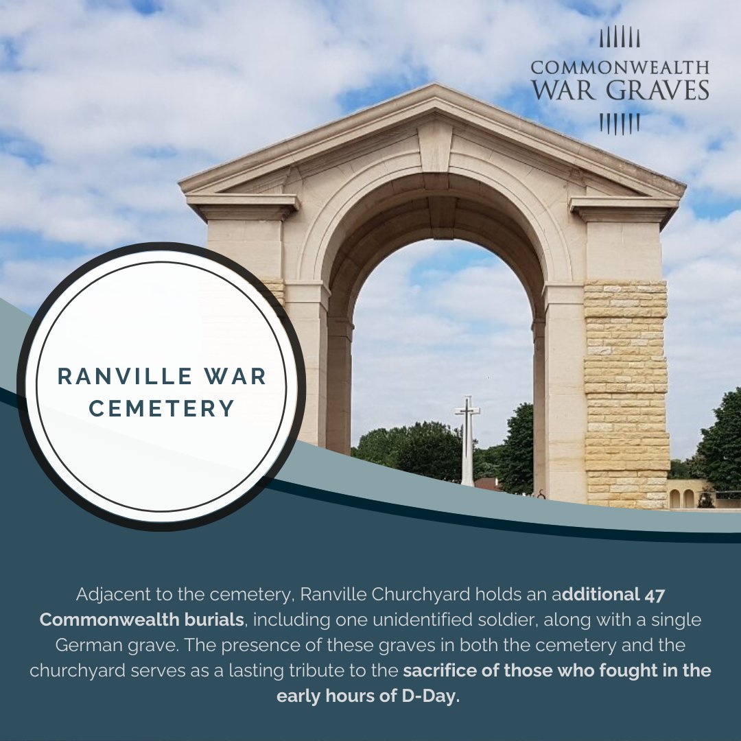 memoryanchorinc's tweet photo. On June 6, 1944, British airborne forces secured Ranville, marking the first liberated village in France. Today, 2,236 Commonwealth soldiers rest in Ranville War Cemetery, a lasting tribute to their sacrifice. #LestWeForget #Dday #WWII #CWGC https://t.co/X0VcoLUhxt