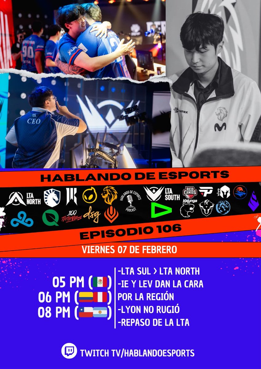 Hablando de Esports - Episodio 106

Hemos vuelto vuelto con la poderosisima LTA, en un nuevo horario a ver que tal nos va. Viernes de los poderosos esports lml 

Participantes:
<a href="/AurumMid/">Aurum</a> 
<a href="/OmarAFK_/">Omar AFK - RIP #LLA</a>  de <a href="/SelDeCampeon/">Selección de Campeón - Esports</a> 
<a href="/Jeydi_GG/">Jeydi GG</a> de <a href="/AcademEsportsPE/">La Academia de Esports</a> 

#LTASul #ltanorth #EIP