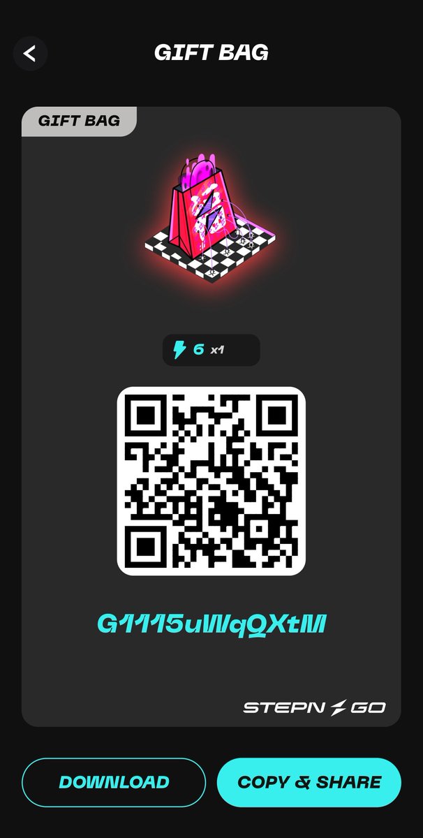 fadeffort96's tweet photo. - 스테픈GO ✨️🏃🏻♂️➡️=👟=👟
1. Enter code ---> G1115uWqQXtM
2. Only 10 minutes per day. Earn locked GGT tokens
3. Purchase your first sneaker & unlocked GGT 🥰!!!
#STEPNGO #stepngoactivationcode #stepngogiftbag #giftbag #activationcode #stepngocode #스테픈고 #기프트백 https://t.co/H2H6atqL8J