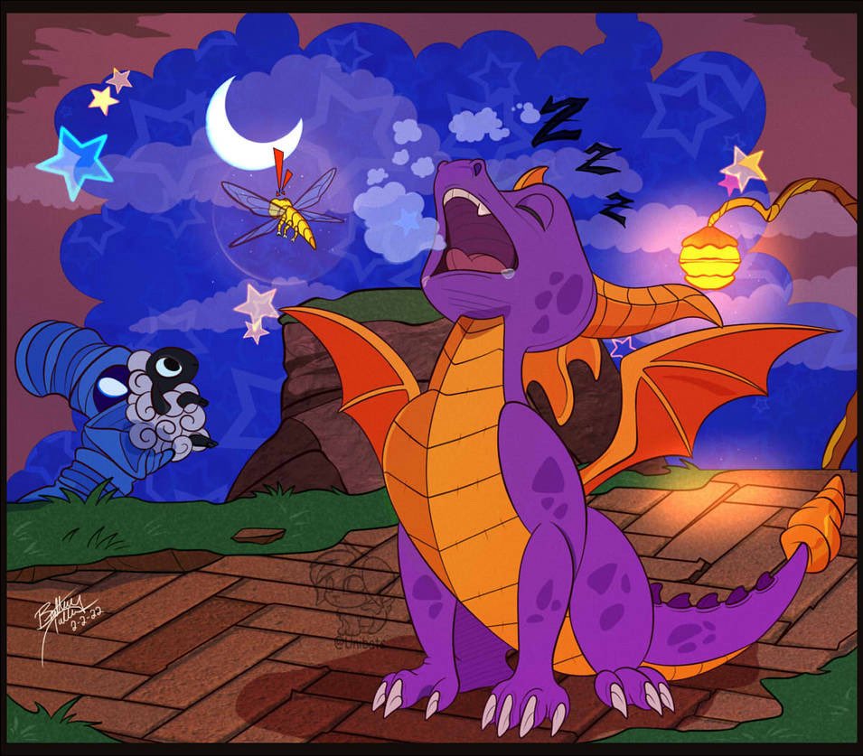 Facebook reminding me of dates I created artwork on. Especially ones like this, which was made 2/22/22.
3 years ago?! o.0’

#SpyroTheDragon #fanart #videogames #spyro #dragons