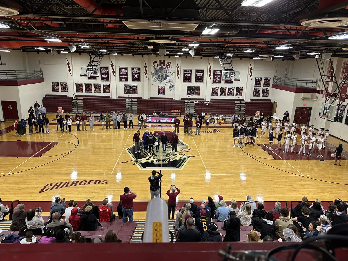Senior Night at The Stable at ⁦<a href="/ChancellorHS/">Chancellor High</a>⁩.  It’s been my honor and privilege to call your home games on the ⁦<a href="/NFHSNetwork/">NFHS Network</a>⁩, guys.  Best wishes in all your future endeavors.