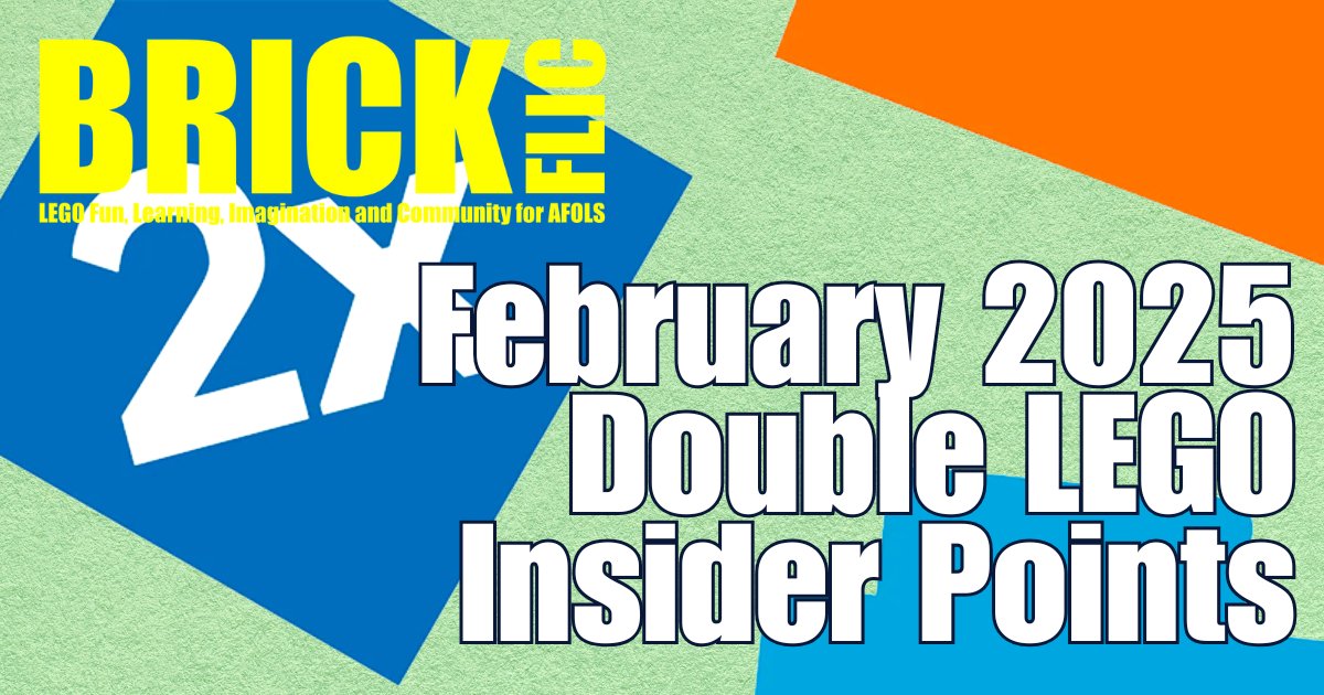 Double LEGO Insider Points is back from today until the 12th February!

brickflic.com/2025/02/08/dou…

#LEGO #LEGOInsiders #legonews