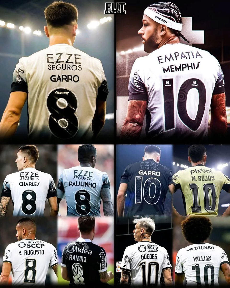 Os últimos jogadores que usaram as camisas 9️⃣ e 🔟