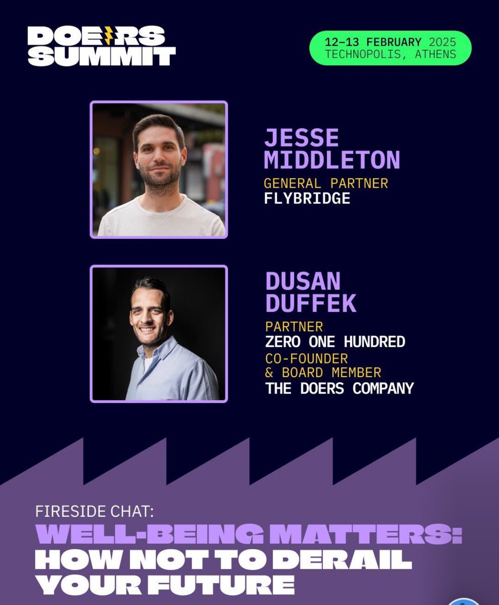 srcasm's tweet photo. Heading to Athens, Greece next week. In town for Doers Summit 2025 and to meet some other good folks. I’ll be interviewed at the closing fireside chat titled, “Well-Being Matters: How Not To Derail Your Future.” I’ll cover mental health, therapy, sobriety, and more as an entrepreneur and venture capitalist. 

What would you want to hear me discuss with @dusanduff? No topic is off-limits.

Cc:@Founder_Pledge @andruyeung