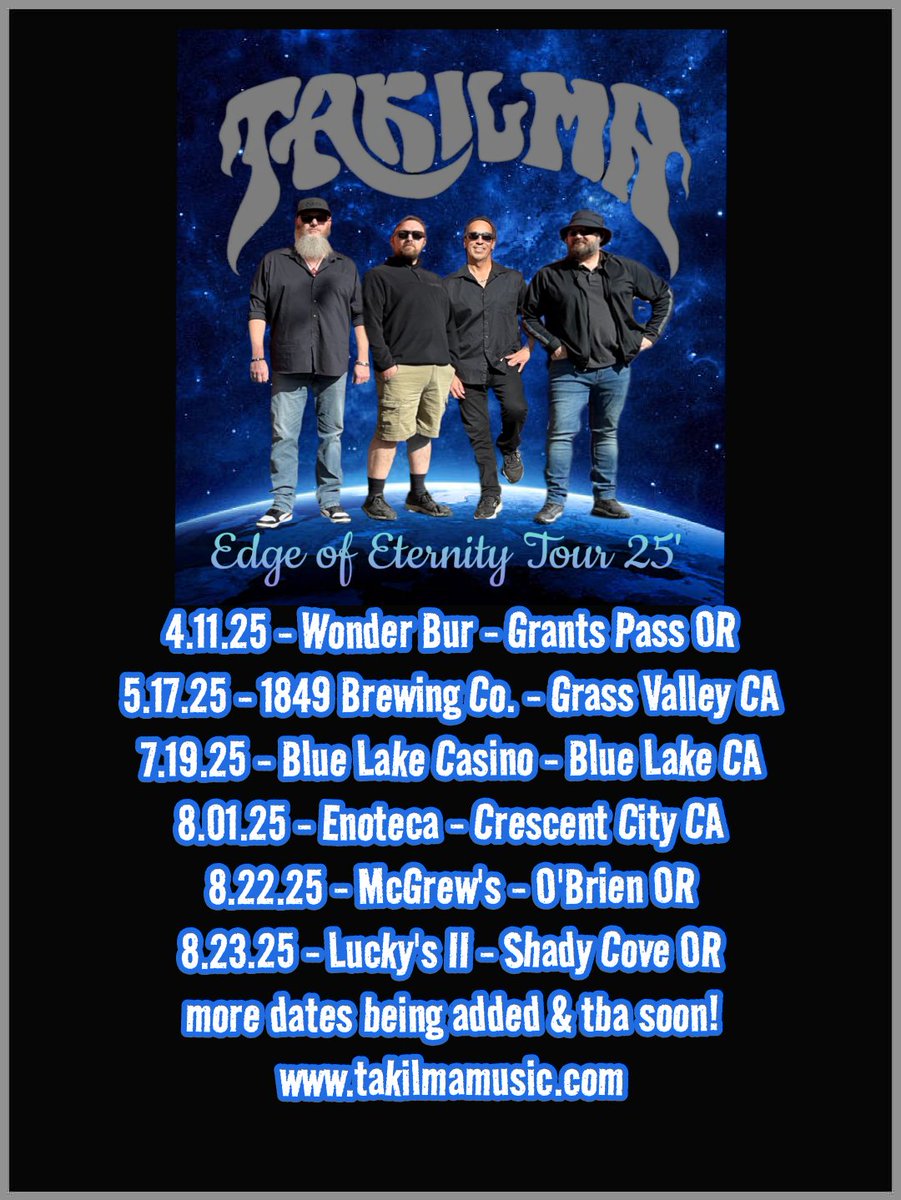 Where else should we rock? 🤘🏿
takilmamusic.com