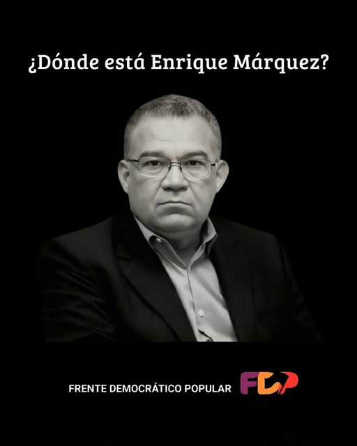 La figura de la Desaparición Forzada, aplicada en Venezuela en los 60´ (antes que en el Cono Sur y Centroamérica) por la asesoría de EEUU en la lucha contrainsurgente es retomada por el gobierno de <a href="/NicolasMaduro/">Nicolás Maduro</a> #LiberenAEnriqueMarquez