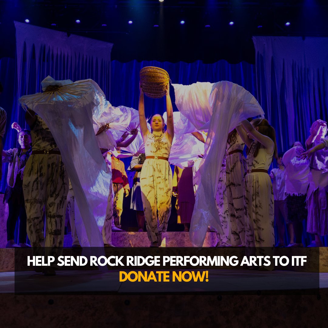 jentravis79's tweet photo. Support the Arts! Help send Rock Ride Performing Arts to the International Thespian Festival! These talented students are ready to shine on a national stage, and your donation can make it happen! 

Donate now: https://t.co/Dr3SWMBfyp
#rrpa #princeofegypt #supportthearts #ITF https://t.co/3BCdcukWgm