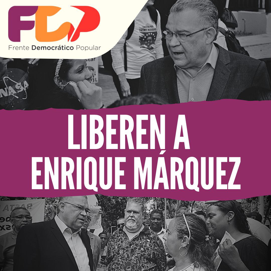 La detención injusta de Enrique Márquez refleja una crisis política profunda. Necesitamos volver a la Constitución. La justicia debe prevalecer sobre la represión. Exigimos q se respeten los derechos del pueblo trabajador. ¡solo el pueblo salva al pueblo!
#LiberenAEnriqueMarquez