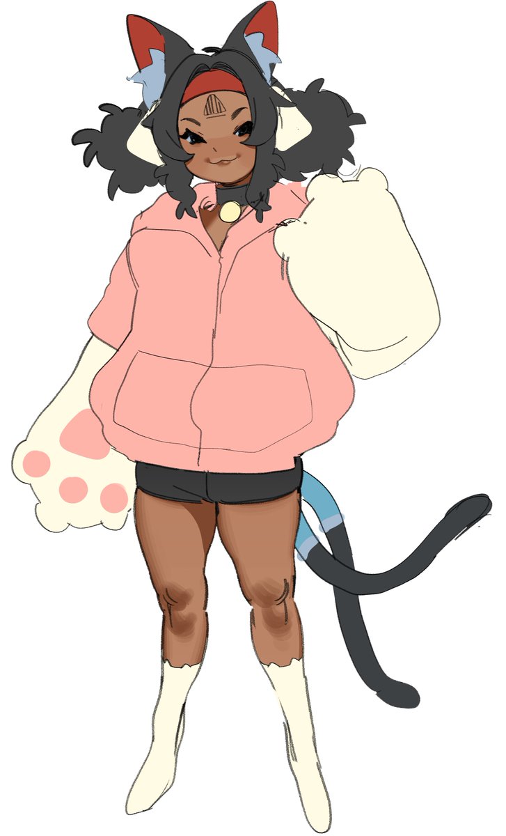 Weakart1's tweet photo. Nekomata doodle https://t.co/bwwtIIoacF