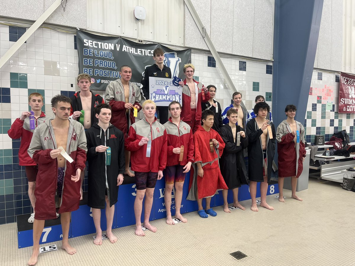 200 Free: 13th Hunter Crystal 1:59.13, 12th Josh Stevens 1:58.51, 9th Wyatt Nolan 1:54.87, 4th Dom Falbo 1:49.08 

200 IM: 11th Kyle Farrington 2:16.75, 9th Jack Farrington 2:13.77, 7th Sawyer Malec 2:12.25, 2nd William Maxfield 2:06.59
<a href="/CAGrayWolves/">Canandaigua Athletics</a>