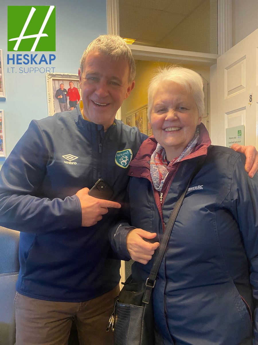 HeskapS's tweet image. 2 Tramore legends visited us at the same time last week (Niall and Evelyn) on separate matters and the "Craic was mighty" as they say.
heskap.com
#lovinthebanter #tramore #TechSupportExperts #waterford