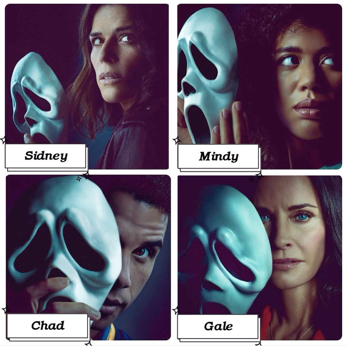CrockerQueen97's tweet image. The new #Core4 #Scream7