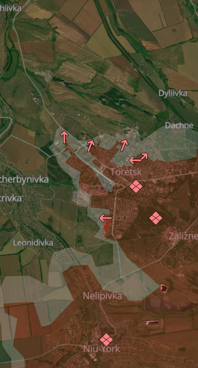 WarTabs's tweet photo. #Ukraine Lagebericht 
5/6/7.02.2025:
-aukeaine mir Geländegewinnen bei  Cherkaska Konopelka in der Region #Kursk.
-Russen rücken in Andriivka Dachne und Uspenivka vor
-Russen rücken bei Yampolivka, Stupochky., Toretsk and Andriivka. https://t.co/iA4fkfZEFb