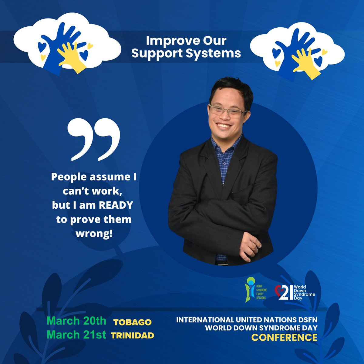 💼 Did you know that 70% of adults with Down syndrome struggle to find jobs despite being ready and able to work. 

What’s one thing employers can do to be more inclusive? Drop your thoughts below! ⬇️ 

#InclusionMatters #SeeTheAbility #downssyndrome