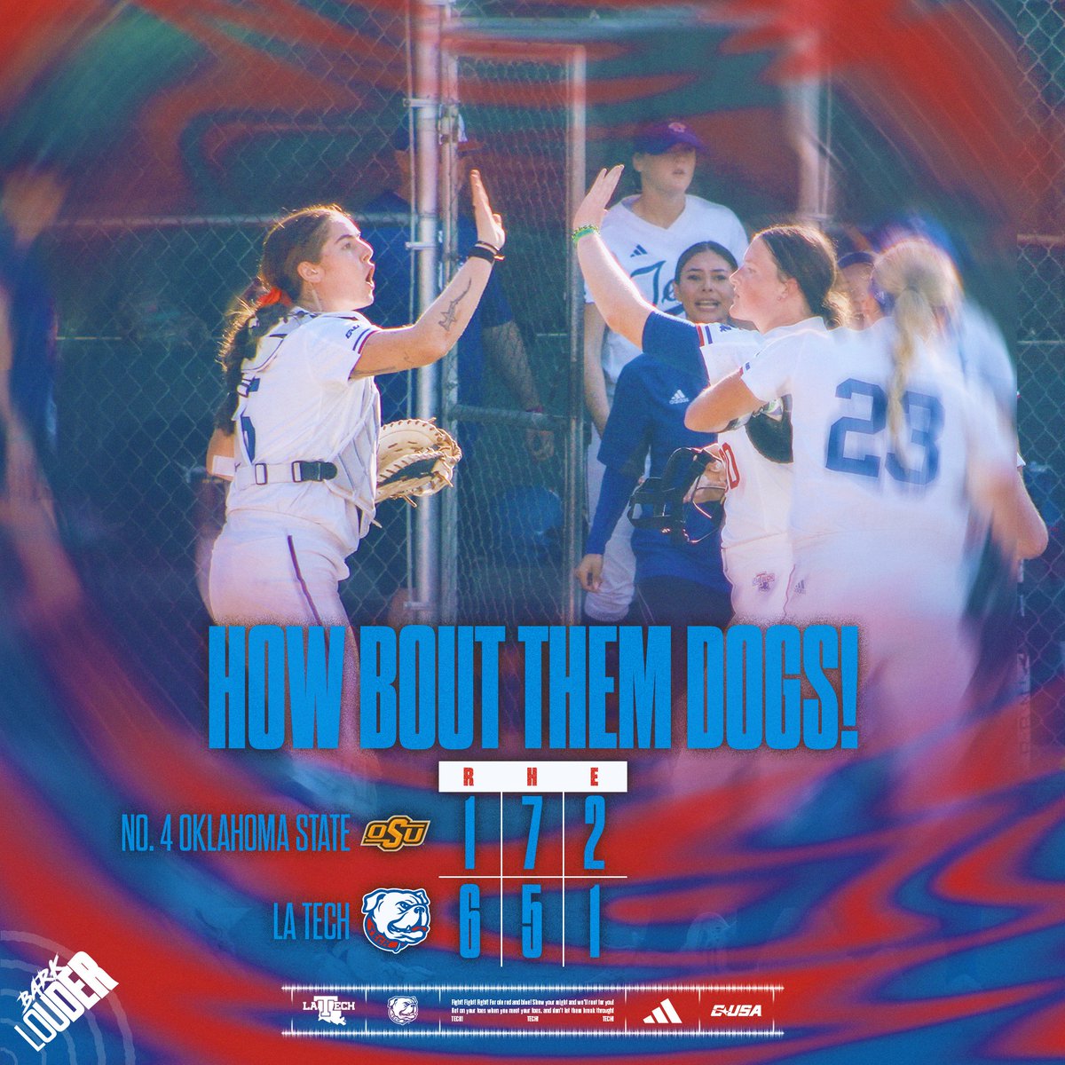 HOW BOUT THEM DOGS‼️

LA Tech 6, No. 4 OSU 1

#BarkLouder | #HBTD
