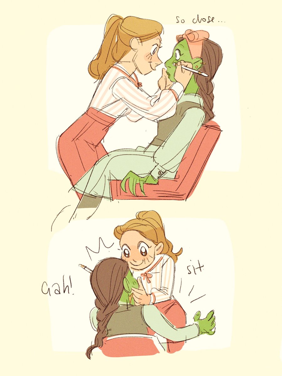 someone asked for glinda in glasses, and i spun out 😵‍💫