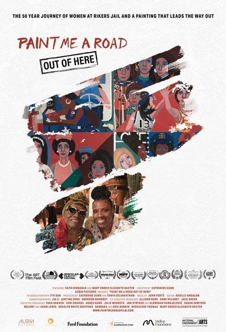 FilmForumNYC's tweet photo. PAINT ME A ROAD OUT OF HERE opens today! Catherine Gund’s absorbing documentary chronicles the journey to liberate Faith Ringgold’s “For the Women’s House” from Rikers jail and artist/rapper Mary Enoch Elizabeth Baxter’s efforts to free Black women from mass incarceration. https://t.co/qyCj3A2bkY