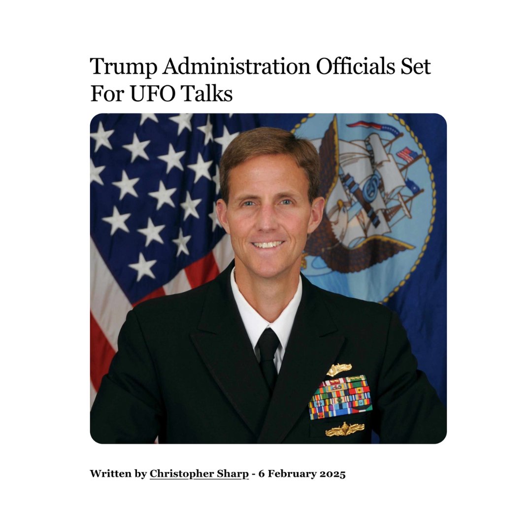 NewParadigmInst's tweet photo. Retired Rear Admiral @GallaudetTim, former Acting Administrator of the National Oceanic and Atmospheric Administration (@NOAA), announced on X that he is meeting with officials from the Trump Administration this week to discuss a comprehensive, whole-of-government approach to Unidentified Anomalous Phenomena (UAP).

Article By. @ChrisUKSharp | @LiberationTimes 

https://t.co/bTWacuxxKf

-

TAKE ACTION

Email @POTUS to:

• Direct the release of UFO/UAP data from the Department of Defense, intelligence agencies, and contractors.    

• Implement the UAP Disclosure Act by Executive Order, ensuring responsible declassification and transparency.    

• Establish whistleblower protections to empower insiders to testify without fear of retaliation.    

https://t.co/HckRsuywSz