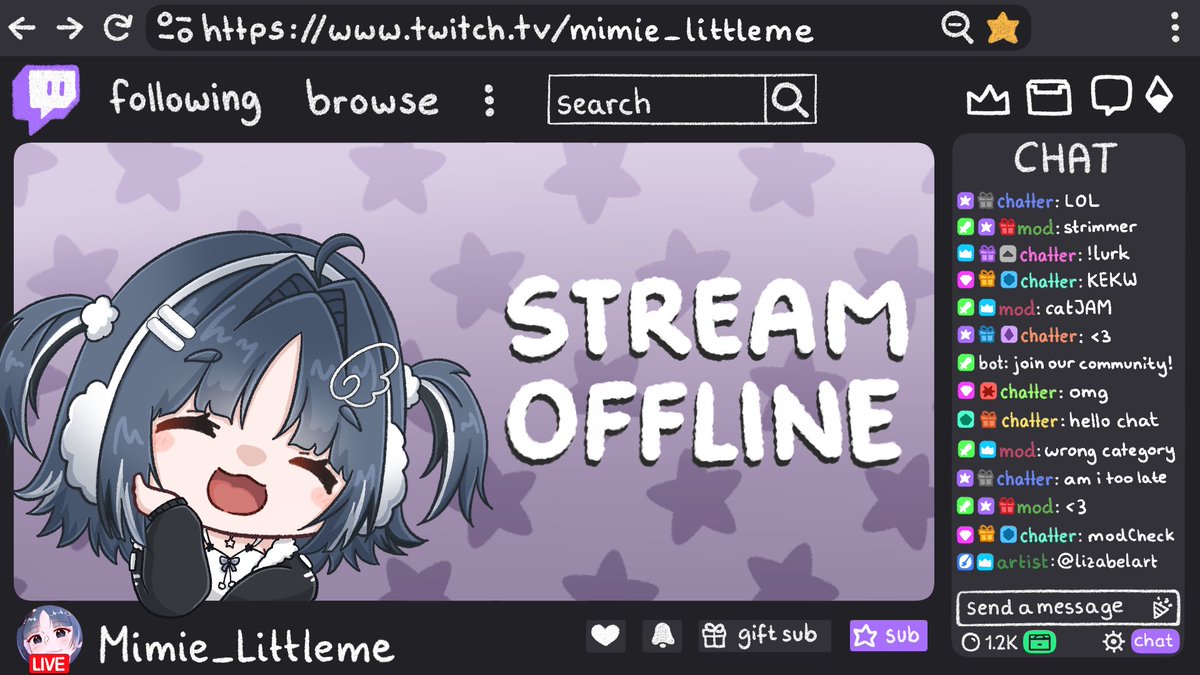 lizabelart's tweet image. a few more ych cuties 💜 

some slots are still open 🔗⤵️