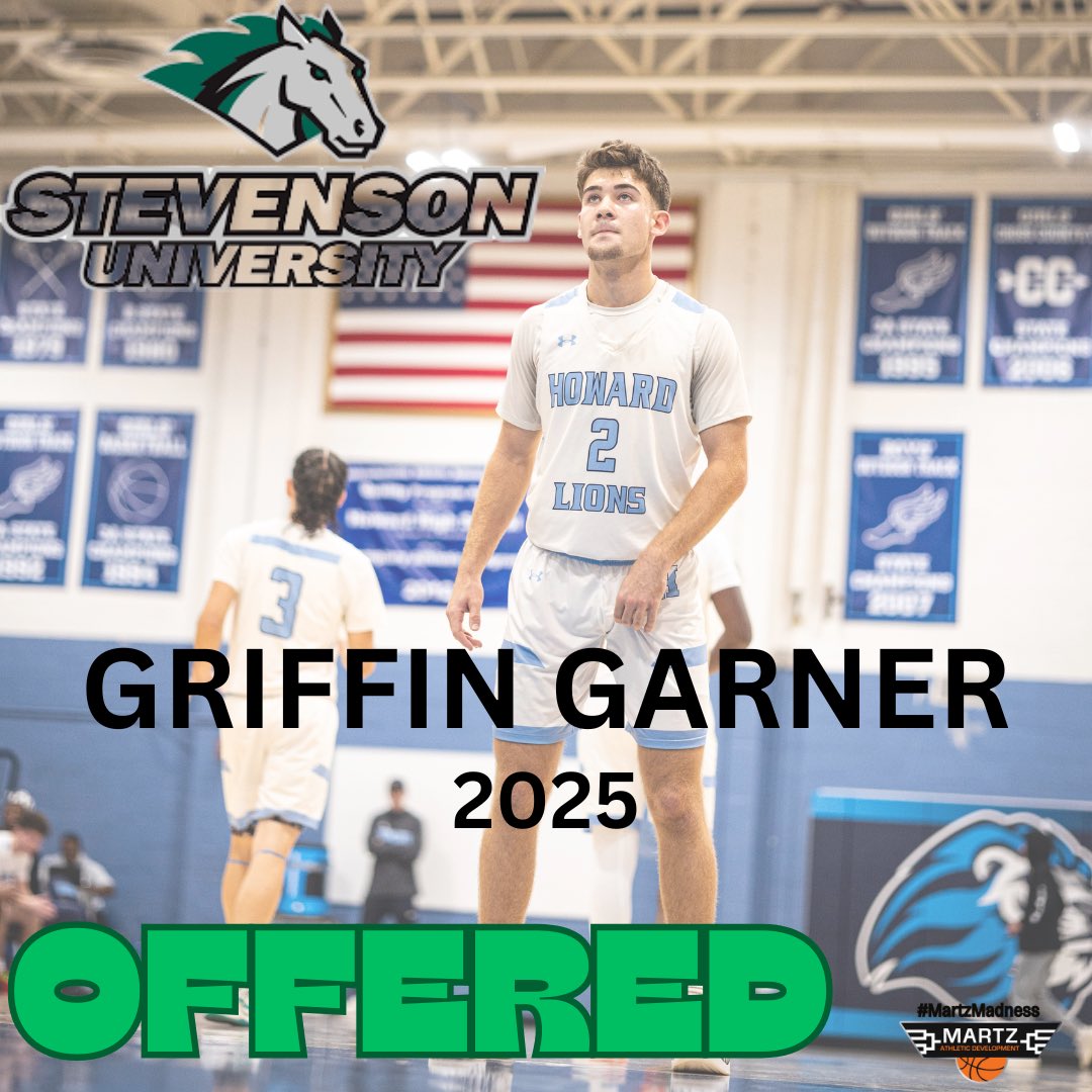 Griffin (@griffingarner10) on Twitter photo Thankful to receive an offer from Stevenson University.
<a href="/Martz_Madness/">Jordan Martz</a>
<a href="/jeffsmith20/">Jeff Smith</a>
<a href="/GoMustangHoops/">Stevenson University Menโs Basketball</a> Thankful to receive an offer from Stevenson University.
<a href="/Martz_Madness/">Jordan Martz</a>
<a href="/jeffsmith20/">Jeff Smith</a>
<a href="/GoMustangHoops/">Stevenson University Menโs Basketball</a>