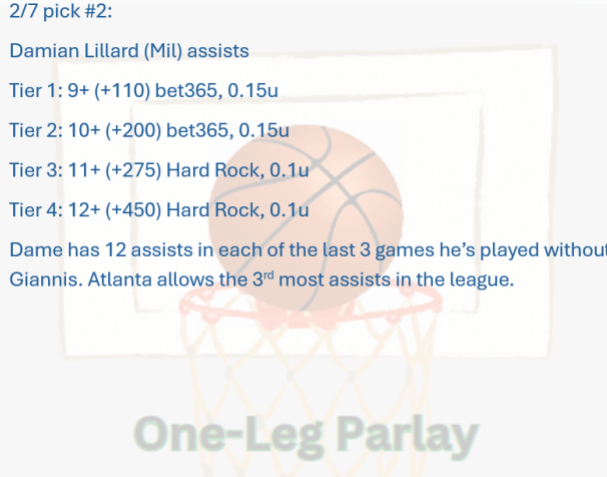 One-Leg Parlay tweet media